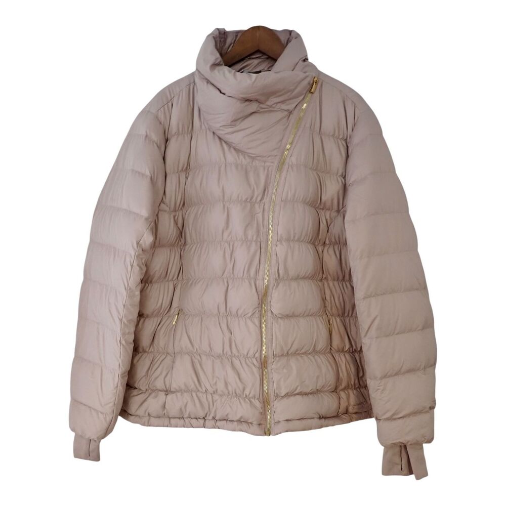 ATHLETA Downabout Puffer Jacket Womens Plus 2X Zip Funnel Collar Cardamom Pink